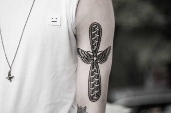 Moth and geometry by Dogma Noir