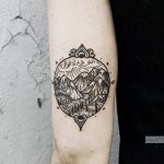 Mountain scene by Gristle Tattoo