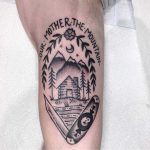 Out mother the mountain tattoo by Kyler Martz