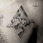 Paper bird tattoo by Mentat Gamze