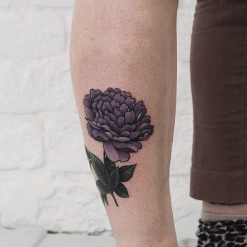 Peony cover up tattoo