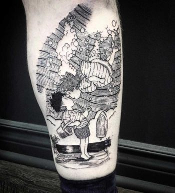 Ponyo tattoo by Kyle Ink By Koko