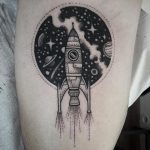 Rocket tattoo by Susanne König Suflanda