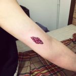 Ruby birthstone tattoo
