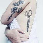 Scissors by Taylor Lil Indigo Tattoo