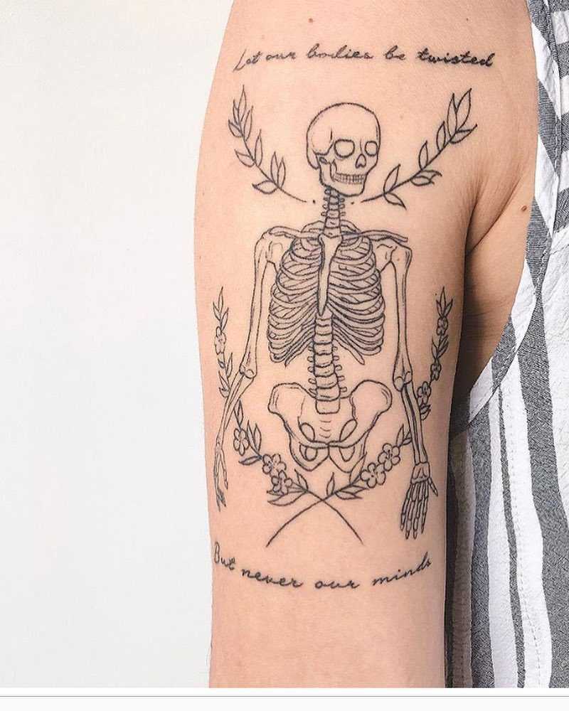 Skeleton by Gee Hawkes Tattoo