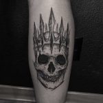Skull with a crown by Ricardo Da Maia Tattoo