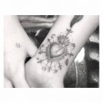 Sky Ferreira flaming heart tattoo