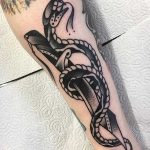 Snake and dagger by Jeroen Van Dijk