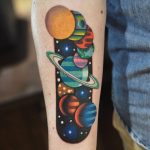 Solar System tattoo by David Côté