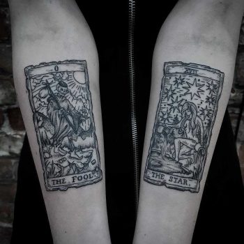 Tarot card tattoos