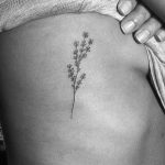 Thyme sprig tattoo by Lindsay April