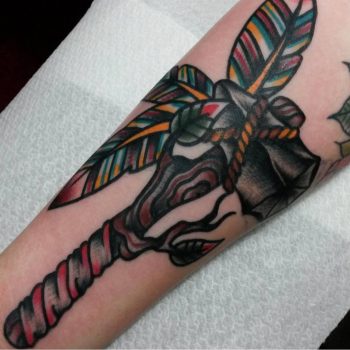 Tomahawk tattoo by Jeroen Van Dijk