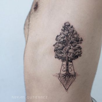 Tree tattoo by Bryan Gutierrez