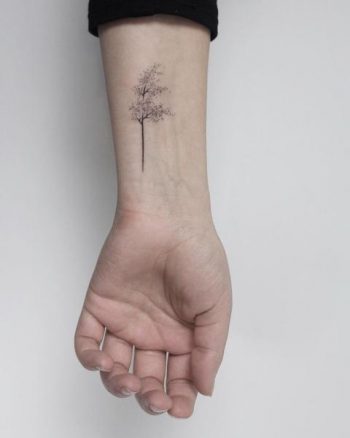 Windy tree tattoo