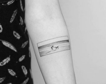 Beach tattoo by Nano Ponto A Ponto