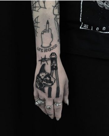 Bolt cutter tattoo by Dirt Merchant