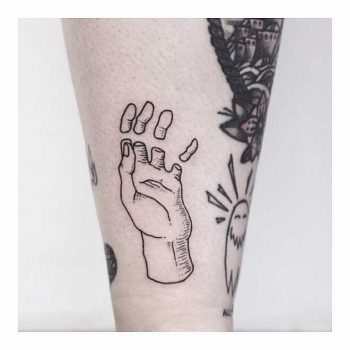 Chopped fingers tattoo