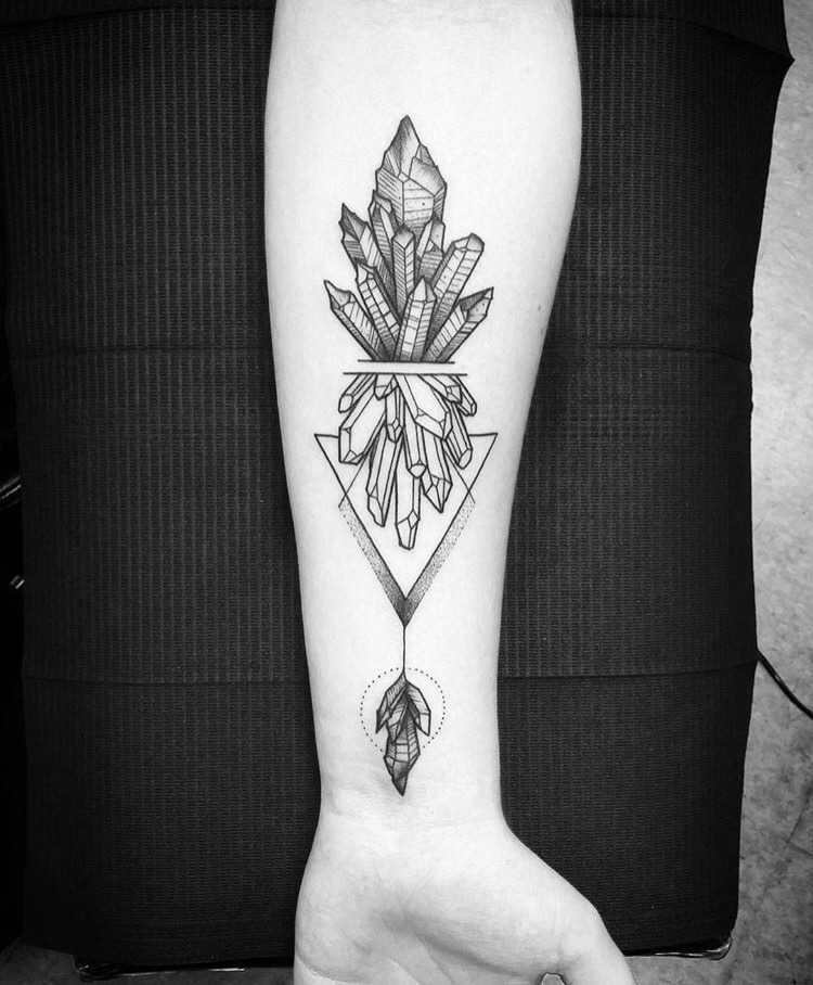 Crystal tattoo by Thomas Eckeard