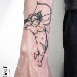 Cupid tattoo by Loïc Lebeuf
