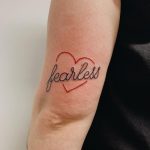Fearless done at Bonjour Tattoo Club