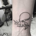 Hand-poked octopus tattoo