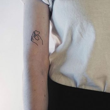 Hand with a heart by Hand-poke Club Moscow