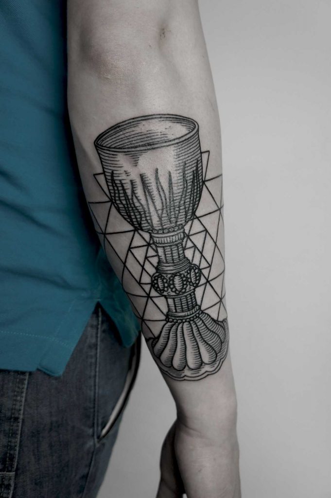 Holly Grail tattoo by Andrei Svetov