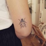 Lady Bug tattoo on the arm