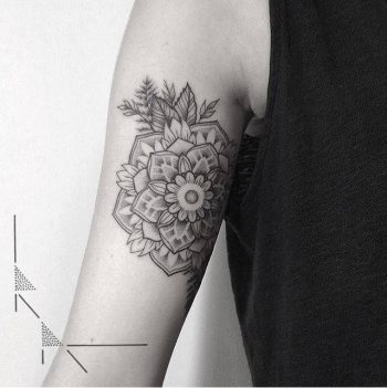 Mandala on the arm by Rach Ainsworth