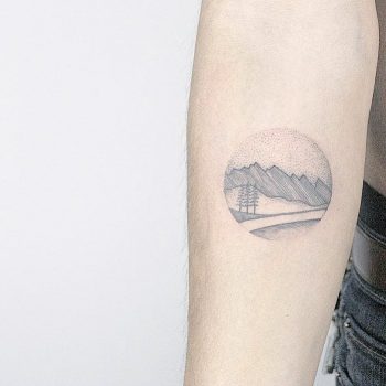 Minimalist landscape by Lindsay April