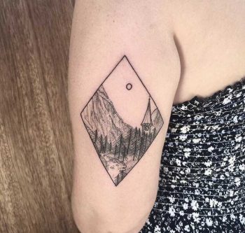 Mountain landscape by Milly Weber