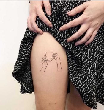 Mug tattoo by Kelli Kikcio