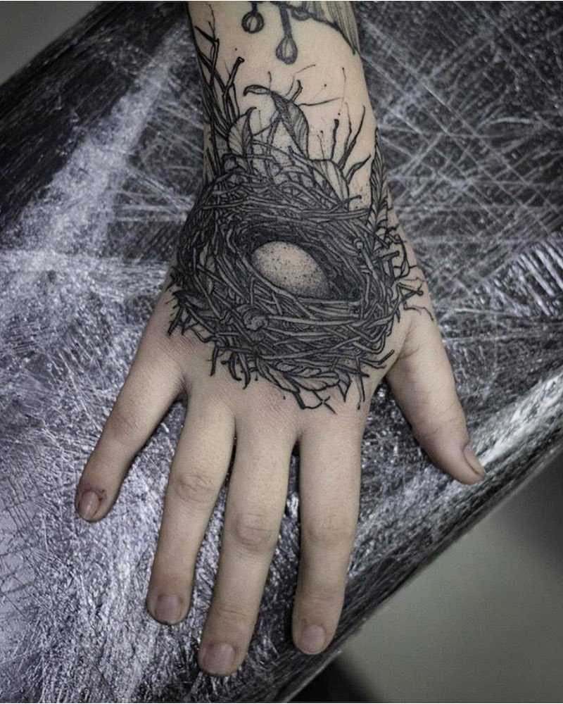 Nest tattoo by Silver Tattooer