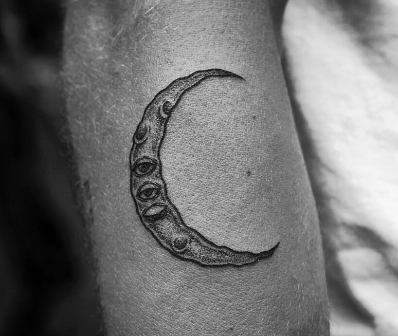 Never sleep moon tattoo