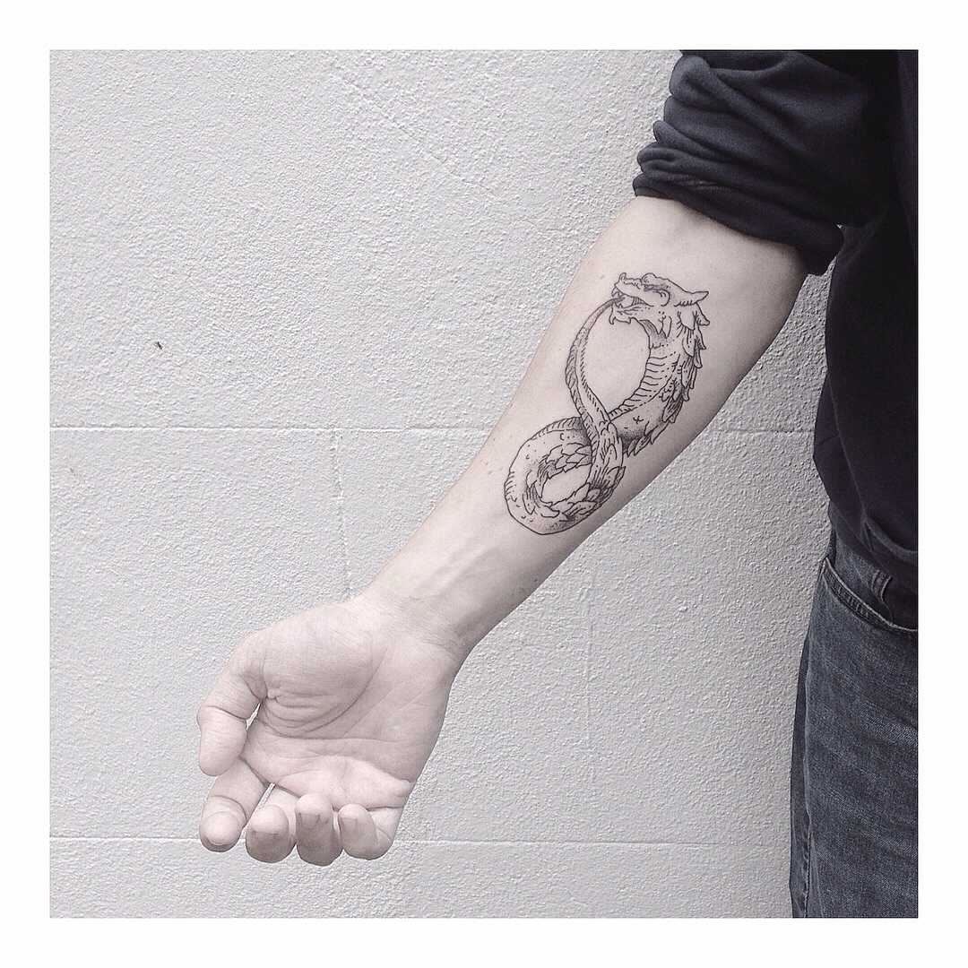 Ouroboros dragon tattoo