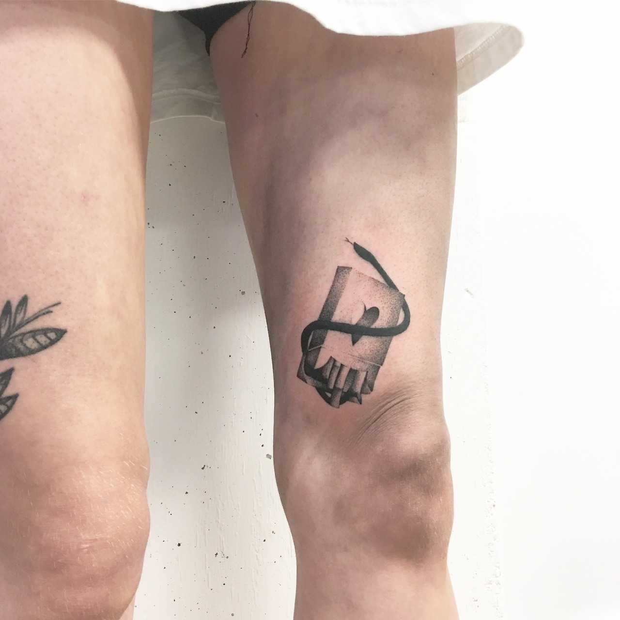 Pack of cigarettes tattoo by Bad Luck Veteran