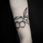 Peach branch tattoo