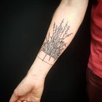 Plant armband tattoo
