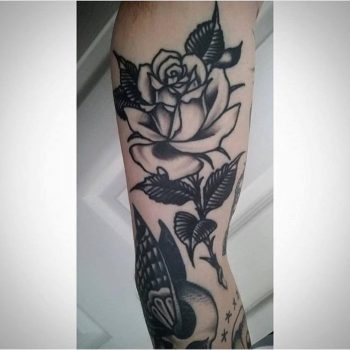 Rose tattoo by Alex Bage