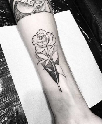 Rose tattoo by Jubba Oliveira