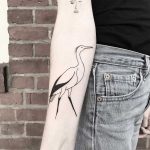 Stork tattoo