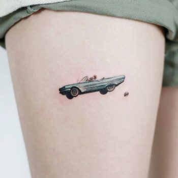 Thelma & Louise car tattoo