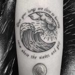 Wave tattoo by Gre Harp