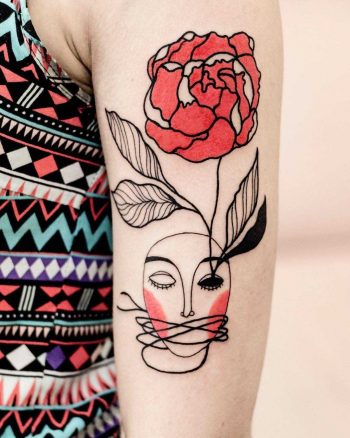 Abstract talisman tattoo