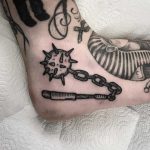 Ankle smasher tattoo by Deborah Pow