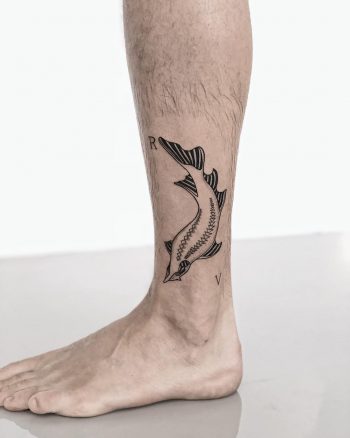 Beluga fish tattoo by Sasha But.maybe