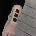 Black squares tattoo by Wagner Basei
