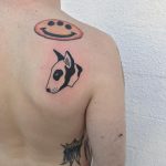 Bull Terrier tattoo by tattooist yeahdope
