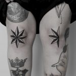 Compass rose tattoos by Andrei Svetov